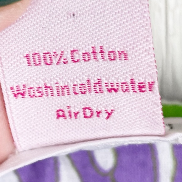 Gretchen Scott Designs Women's Ruffle Neck Dress Purple Green Reef Print Medium - Picture 7 of 7